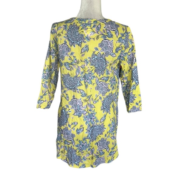 NEW Sundance Sefina Yellow Floral Embroidered Beaded Tunic Top Mini Dress - S - Picture 8 of 13
